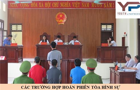 Các trường hợp hoãn phiên tòa hình sự
